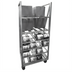Thumbnail image #1 for Heavy-Duty Mobile Aluminum Can and Storage Rack for 80 #10 Cans
