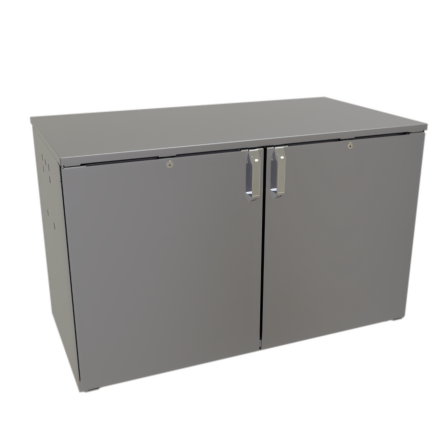 Product image #1 for Glastender CP1RL48 48-Inch Low-Profile 4-Door Pass-Thru Back Bar Cooler, Remote Refrigeration
