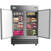 Thumbnail image #1 for KoolMore 54-Inch Two-Section Reach-In Refrigerator, 47 Cu. Ft., Bottom-Mount, Stainless Steel
