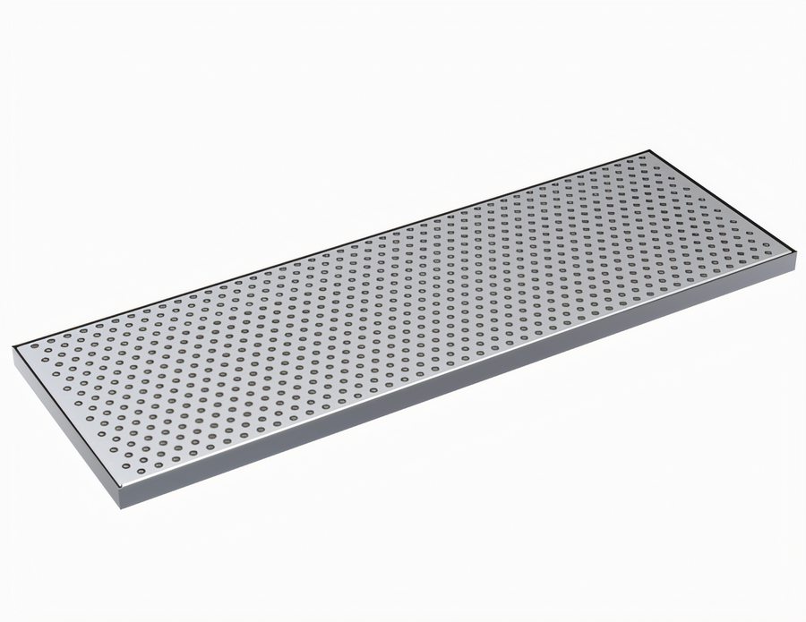 Product image #1 for Krowne 24 x 8 Inch Brushed Stainless Steel Drip Tray
