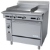 Thumbnail image #1 for Garland Cuisine 36-Inch Heavy Duty Natural Gas Combination Top Range with 24-Inch Thermostatic Griddle, 12-Inch Hot Top, and Standard Oven