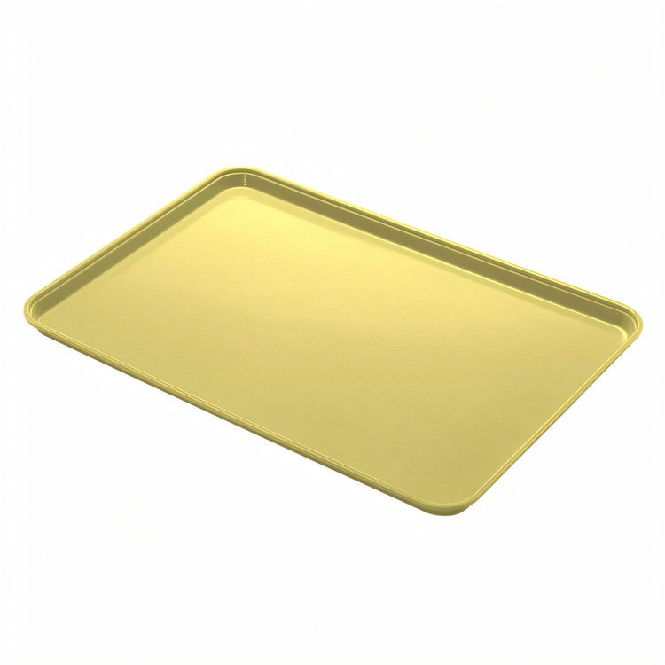 Product image #2 for Cambro Camlite® Rectangular Fiberglass Cafeteria Tray, Yellow, 12-3/4 x 20-7/8 Inches