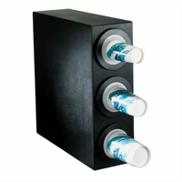 Dispense-Rite Adjustable 3-Section Cup Dispensing Cabinet for 8 oz. to 44 oz. Cups