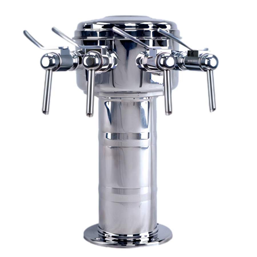 Product image #1 for Sommelier Single-Column Countertop Air-Cooled Wine Font with 4 Side Pull Faucets
