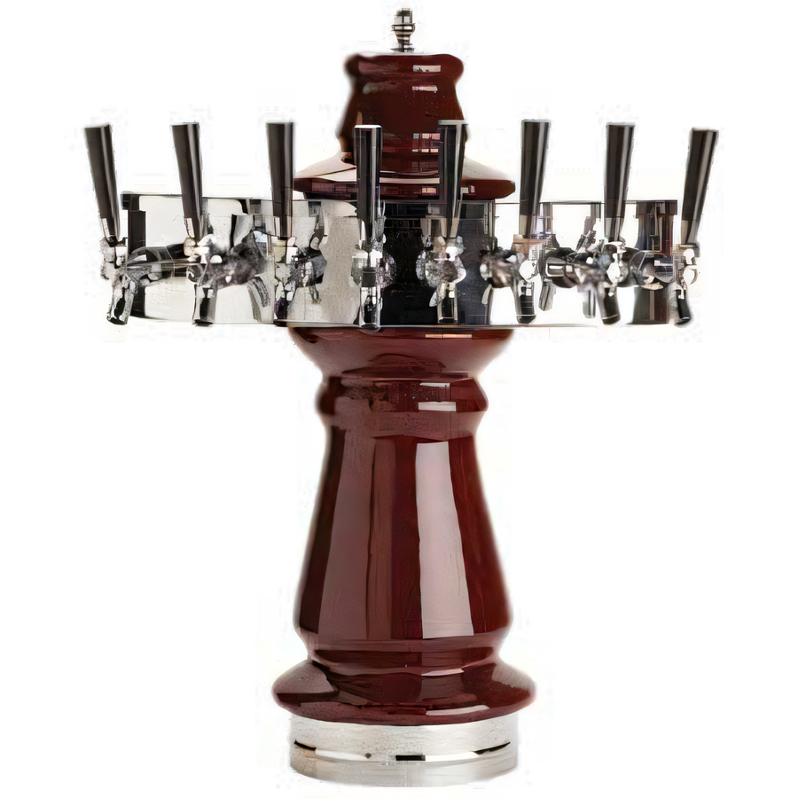 Product image #1 for Micro Matic Vienna Countertop Air-Cooled 8-Faucet Ceramic Draft Beer Tower
