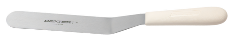 Product image #2 for Dexter Russell Sani-Safe 8-Inch Offset Spatula with Stainless Steel Blade and White Polypropylene Handle