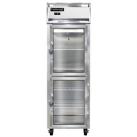 Continental Refrigerator 1FNSAGDHD One-Section Display Freezer with Narrow Half Glass Doors