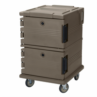 Cambro Ultra Camcart Double-Compartment Front-Loading Insulated Food Pan Carrier