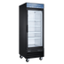 Thumbnail image #1 for Omcan USA 31-Inch One-Section Black Glass Door Reach-In Display Freezer, 23 Cu. Ft.