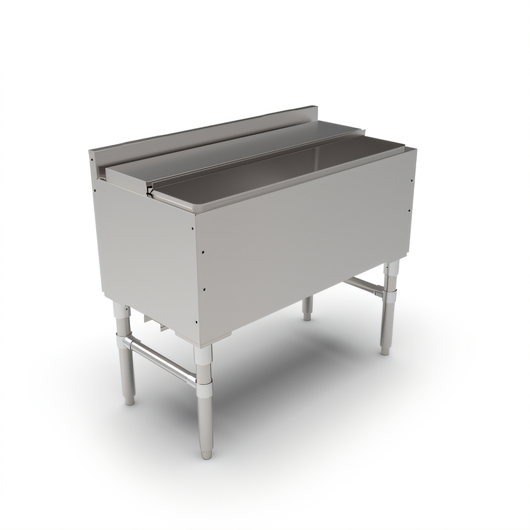 Product image #1 for John Boos Slim-Line 36-Inch Underbar Ice Bin/Cocktail Unit with 10-Circuit Cold Plate