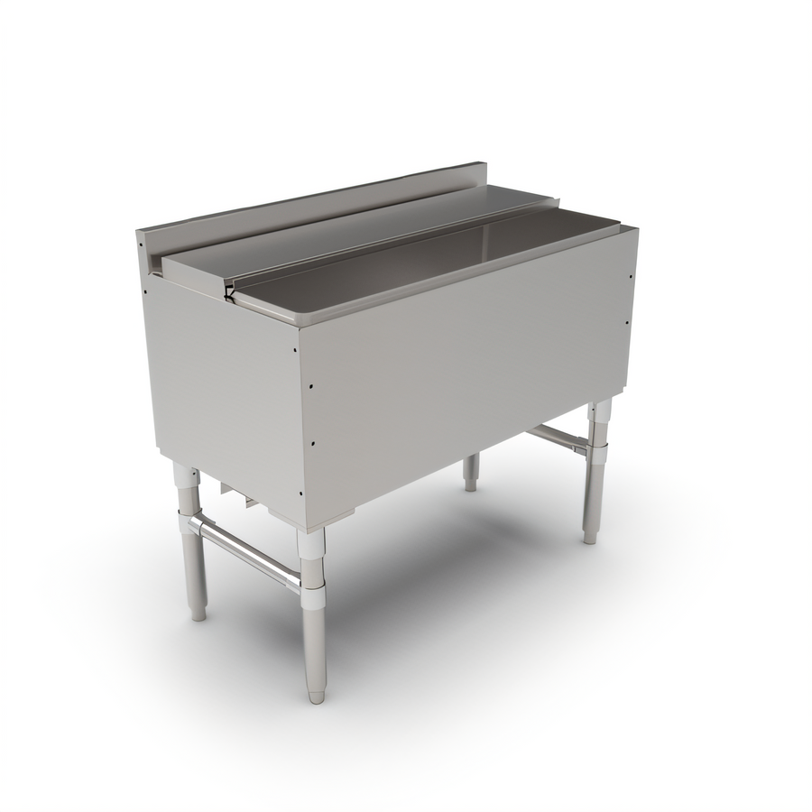 Product image #1 for John Boos Slim-Line 36-Inch Underbar Ice Bin/Cocktail Unit with 10-Circuit Cold Plate