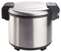 Electric 100-Cup Countertop Rice Warmer with Hinged Lid