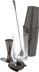 Thumbnail image #1 for Barfly 5-Piece Gun Metal Black Cocktail Mixing Set with 17 oz Mixing Glass
