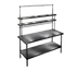 Thumbnail image #1 for Eagle Group Flex-Master 18-Inch Table-Mount Overshelf Post with Mounting Plate, Chrome Finish