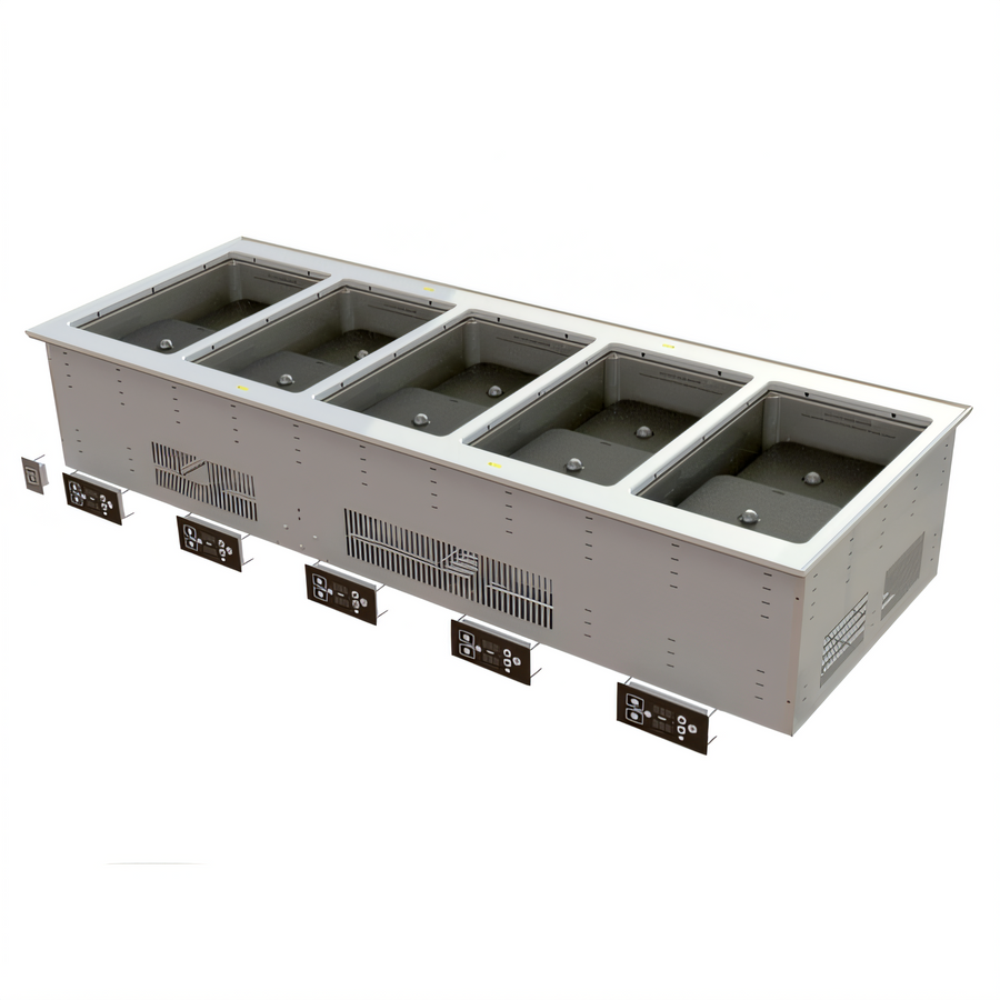 Product image #1 for Vollrath Five-Well Electric Induction Dry Well Hot Food Drop-In, 208-240V