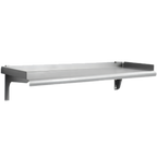 Thumbnail image #1 for Eagle Group Snap-n-Slide SWS1536-14/304-VMAR 36"W x 15"D Wall-Mounted Shelf, 14/304 Stainless Steel, V Marine Front Edge