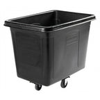 Thumbnail image #1 for Rubbermaid Commercial Products Executive 1867537 Mobile Cube Truck Prep Cart, Plastic, 16 Cu. Ft., 500 lb. Capacity, Black