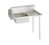 Thumbnail image #1 for 36-Inch Straight Soiled Dish Table, Right-to-Left, 20 x 20 x 8 Sink, Galvanized Legs