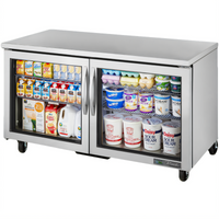 60-Inch 2-Section Undercounter Refrigerator with Framed Low-E Glass Doors