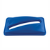Thumbnail image #1 for Rubbermaid Commercial Slim Jim Blue Paper Recycling Top for 15/23 Gallon Containers