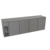 Thumbnail image #1 for Glastender Two-Zone Front-Serviced Bar Profile Back Bar Cooler, 108 Inch, 4-Section, Self-Contained