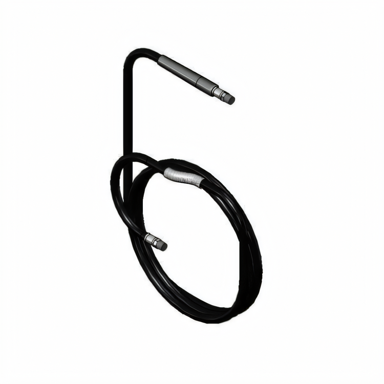 Product image #1 for equip 50-Foot Black Medium-Pressure Hot Water Hose Assembly with 3/8-Inch NPT Male Ends and Spring Protector