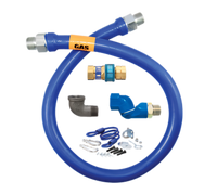 Dormont Blue Hose 3/4 Inch I.D. x 60 Inch Moveable Gas Connector Hose Assembly, Basic Kit with Swivel MAX and SnapFast Quick Disconnect