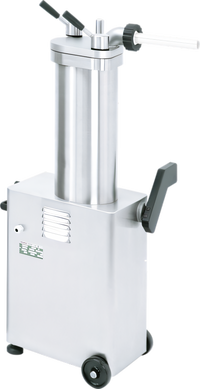 Trento Automatic Vertical Hydraulic Piston Sausage Stuffer, 26 lb Capacity, Fixed Barrel, Stainless Steel