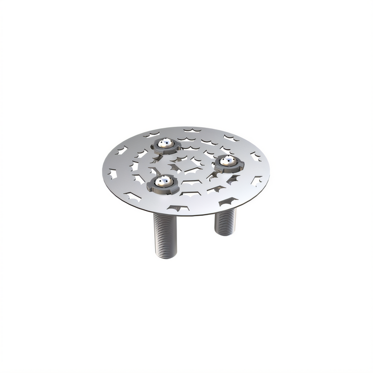 Product image #1 for Krowne Royal Series Underbar Triple Spray Pitcher Rinser, 6 Inch Diameter, Stainless Steel