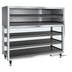Thumbnail image #1 for Hatco PDH-55T Electric Triple Shelf Heated Shelf Display Unit with Base and Overhead Heat, 9-Pizza Capacity