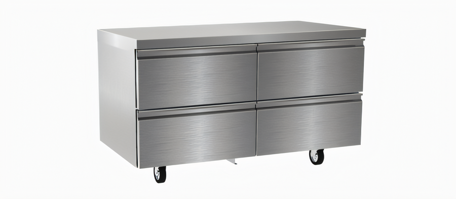 Product image #1 for Delfield D4560NP Two-Section 4-Drawer Worktop/Undercounter Freezer, 60 Inch Wide, Stainless Steel