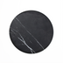 Thumbnail image #1 for 17-1/4 Inch Round Melamine Serving Board, Black Marble Pattern