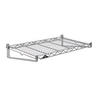 Thumbnail image #1 for Metro SmartWall FGS1224K4 Wall-Mounted Flat Grid Shelf, 24 in W x 12 in D, Gray Epoxy-Coated Finish