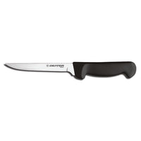 Basics 6-Inch Narrow Stiff Boning Knife with Textured Black Polypropylene Handle
