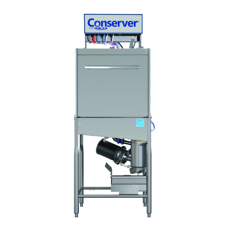 Product image #1 for Jackson Conserver XL-E-FL Front-Loading Low-Temperature Chemical Sanitizing Door-Type Dishwasher
