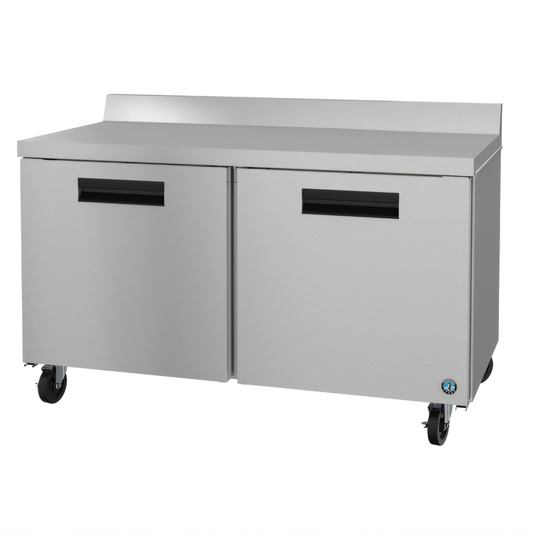 Product image #1 for Hoshizaki Steelheart WR60B-01 Two-Section 60-Inch Worktop Refrigerator with Solid Doors