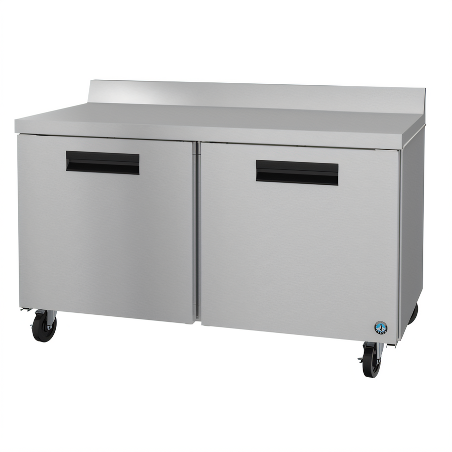 Product image #1 for Hoshizaki Steelheart WR60B-01 Two-Section 60-Inch Worktop Refrigerator with Solid Doors