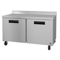 Hoshizaki Steelheart WR60B-01 Two-Section 60-Inch Worktop Refrigerator with Solid Doors