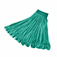 Web Foot Large Green Continuous Filament Microfiber Tube Mop Head with 5-Inch Headband
