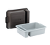 Thumbnail image #1 for Signature Heavy-Duty 2-Compartment Black Polyethylene Bus Box, 23 x 17-1/2 x 6 Inches