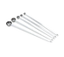 Thumbnail image #1 for Vollrath Long Handle 5-Piece Measuring Spoon Set, 18/8 Stainless Steel, 14-Inch
