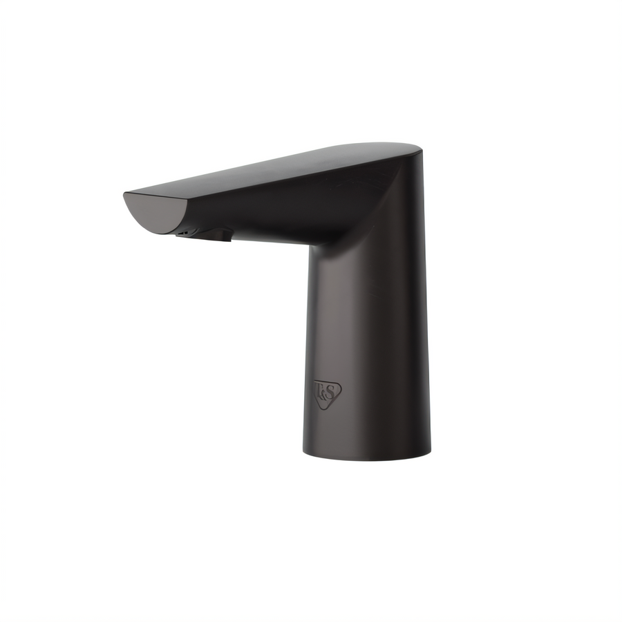 Product image #1 for T&S Brass WaveCrest Touchless Electronic Sensor Lavatory Faucet, Single-Hole Deck Mount, Matte Black, 0.5 GPM