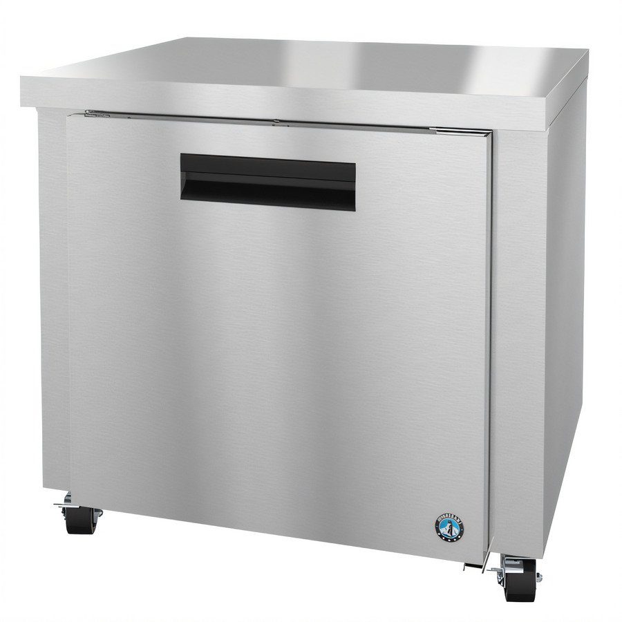 Product image #1 for Hoshizaki Steelheart UR36B Undercounter Reach-In Refrigerator, 36 Inch Wide, 1 Section, Solid Door, 9.9 Cu. Ft.