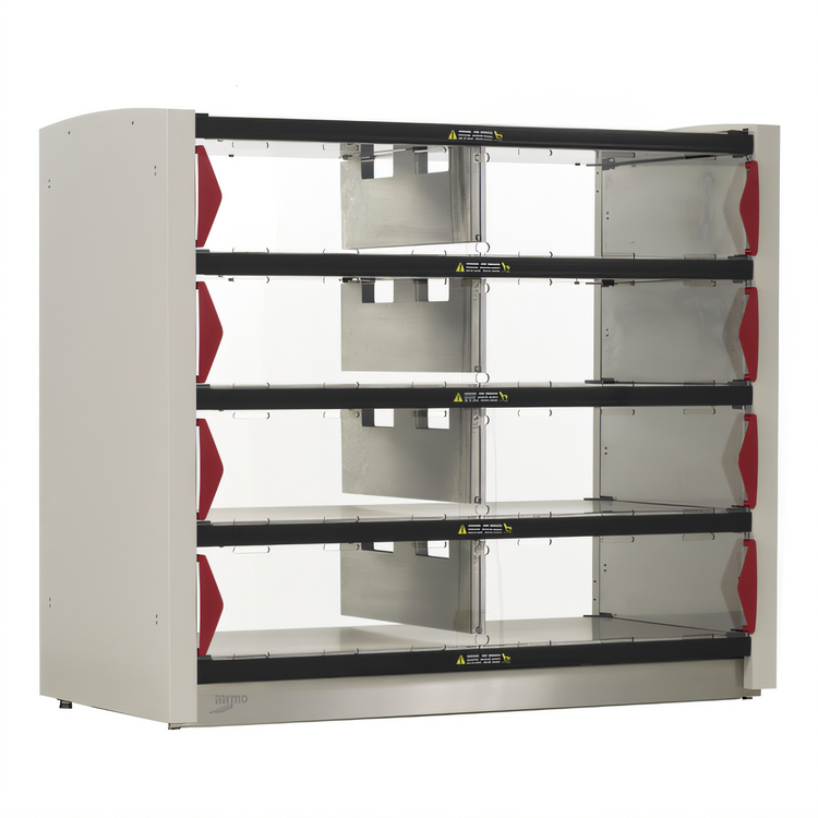 Product image #1 for Metro2Go 8-Compartment Pass-Thru Order Hot Station with Sliding Polycarbonate Doors, 120V
