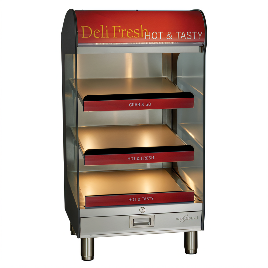 Product image #1 for Alto-Shaam Halo Heat HSM-24/3S/T Countertop Heated Shelf Merchandiser, 24 Inch, 3 Shelves