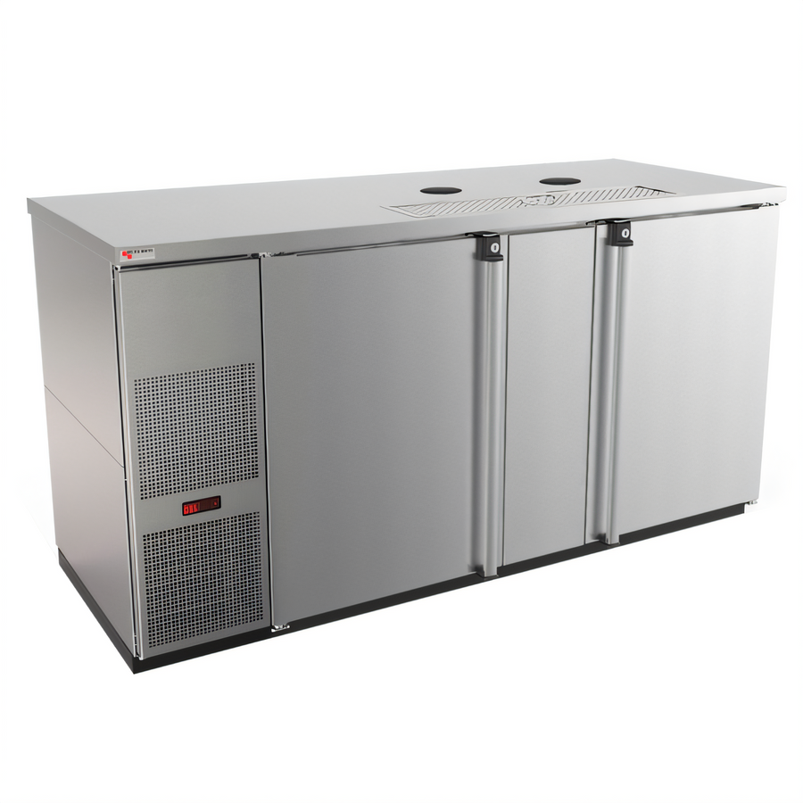 Product image #1 for Pro-Line E-Series Two-Section Flat Top Draft Beer Cooler, Less Draft Towers, 69-1/2 Inch Wide
