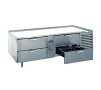 La Rosa Refrigeration 3076-SR 76-Inch Self-Contained Refrigerated Equipment Stand with 4 Drawers