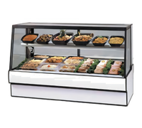 Federal Industries High Volume Series Straight Glass Full-Service Refrigerated Deli Case, 77-1/8 Inch Wide, Self-Contained