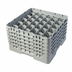 Thumbnail image #2 for Cambro Camrack Full Size 30-Compartment Glass Rack with 5 Extenders, Soft Gray