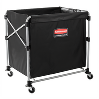 Executive Collapsible Basket X-Cart Laundry Cart, 8-Bushel Capacity